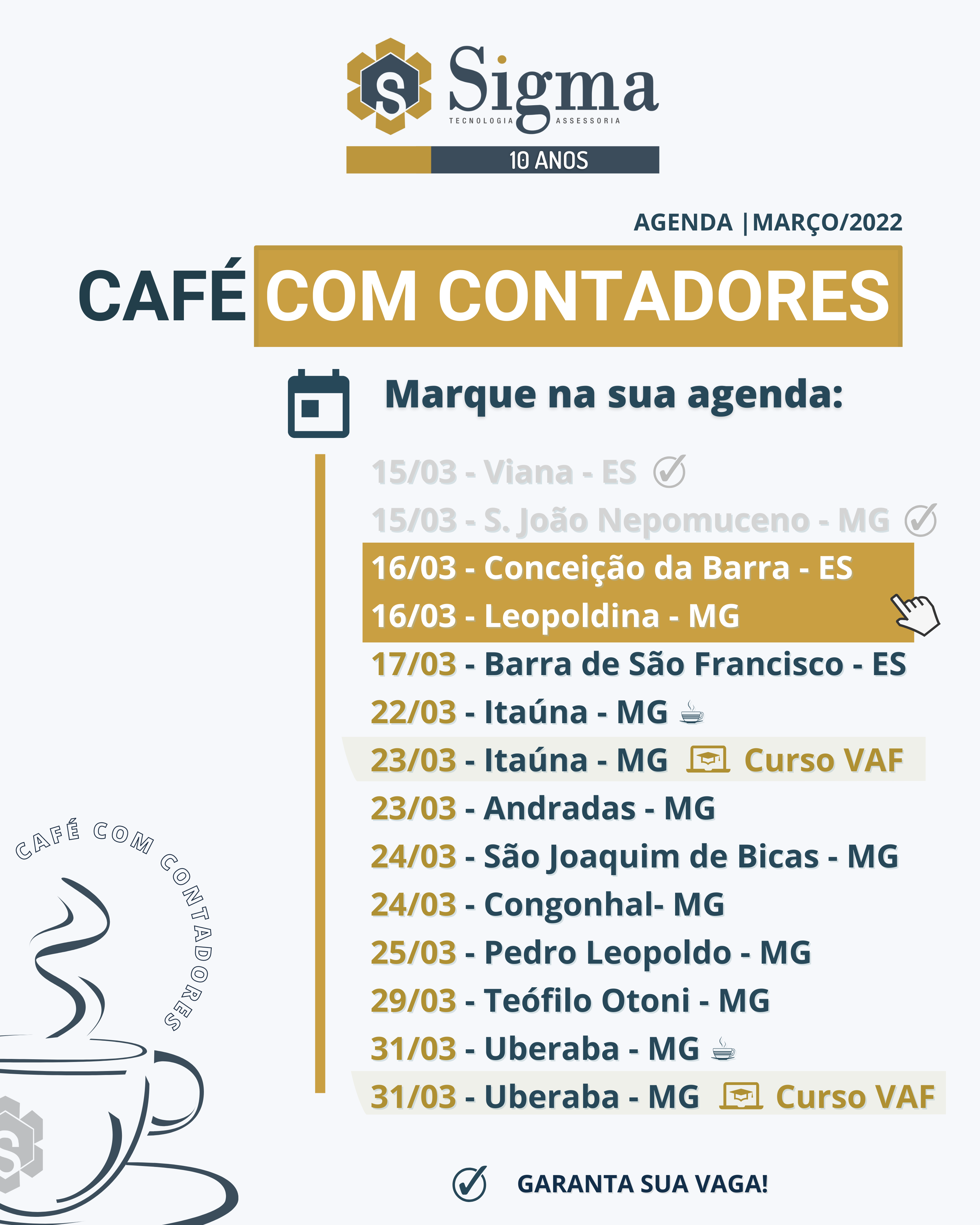 CAFE E CURSO VAF (2A QUINZENA MARÇO)